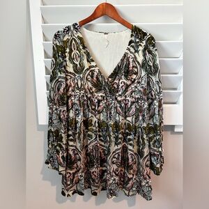 FREE PEOPLE Mystic Charm Velvet Dress Boho Festival EUC Small